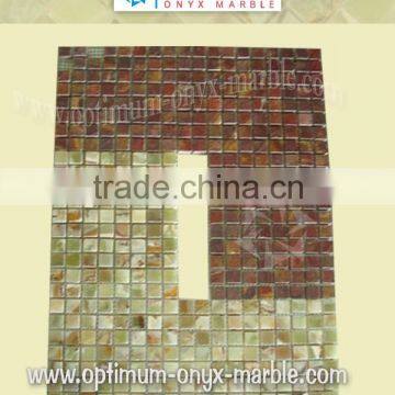 GREEN ONYX MOSAIC TILE - 017 photo-3