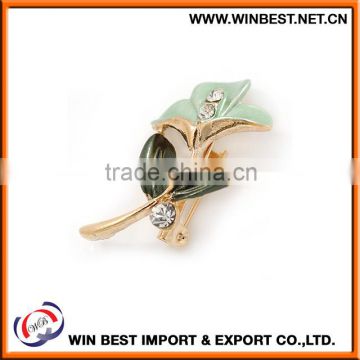 Gold supplier china costume jewellery trendy brooches, flower antique brooches