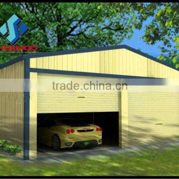 steel parking structure 2 door car prefab garage