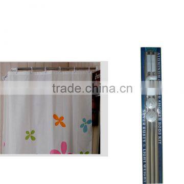 bathroom shower curtain rod