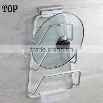 Space Aluminum Shelf Home Kitchen shelf pot cover holder Lid Spoon Rack Belt Water Tray Shelf Hardware Kitchen Accessories