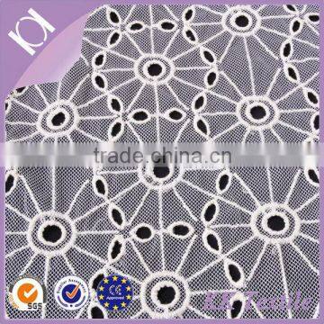 netting cotton threads embroidery flower patterns lace fabric