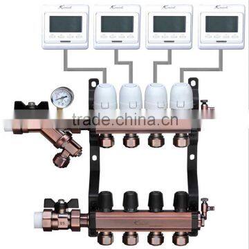 5 ways valve manifold Underfloor Heating Manifold without any leak water manifold