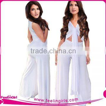 Wholesale White Sexy Womans Jumpsuit Bodycon