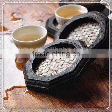 Thai Solid Wood Saucers by Handmade