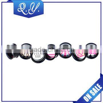 Hot sale personality piercing jewelry ear expander fashion acrylic ear plug