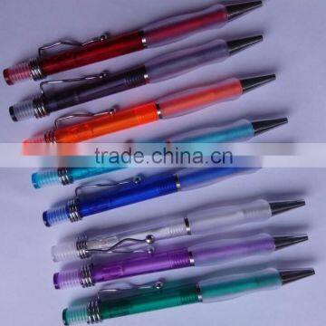 promotional pen with S shape metal clip, ballpoint pen own design,2015 ballpoint pen