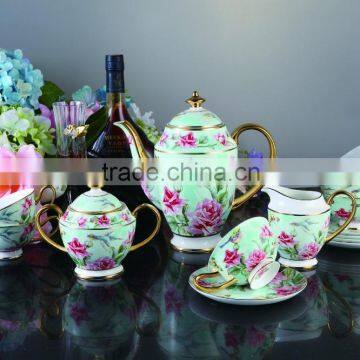 High quality fine bone china ceramic coffee cup set