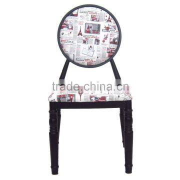 Metal Material Round Back French Dining Chair photo-6