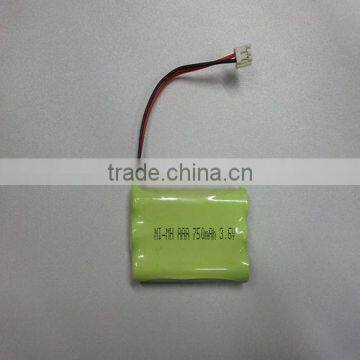 3.6V AAA NI-MH Rechargeable battery pack 750MAH 18650 nimh battery