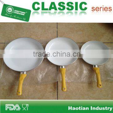 3pcs Aluminum Ceramic Coating Fry Pan Set