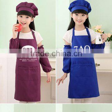 Customized non woven kids aprons and chef hats