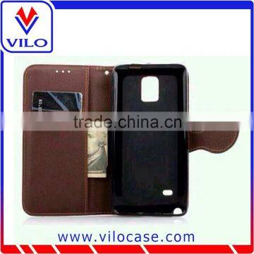 New Arriving Folio Leather Case With Card Slots for Samsung Galaxy S6 photo-3