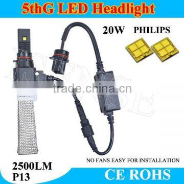 12V 5th Generation headlight 9005 9006 H1 H3 H7 H8 H9 H10 H11 H16 880 881 P13W led headlight