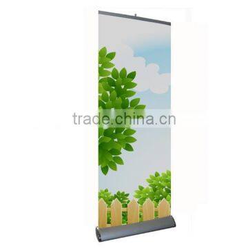 retractable plastic canvas metal display stand