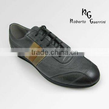 Top Brand genuine leather running shoe for men