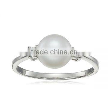 Fashion 925 sterling silver pearl rings