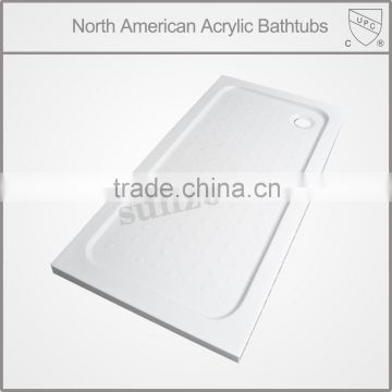 North America and AUS market UPC/cUPC certified acrylic shower tray, 800mm shower tray, resin shower tray