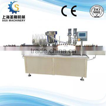 Full Automatic 30-150ml Bottle Drinks Filling and rolling Machine