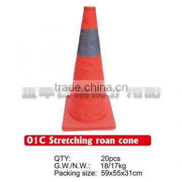 orange flexible traffic cone height 62cm