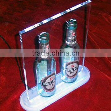 Professional Production LED Acrylic Wine Display For All Kinds Of Wines LED Light Installed