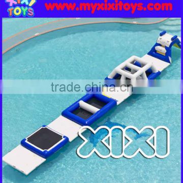 Popular inflatable water park,inflatable floating obstacle course on water