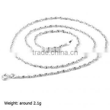 Silver Dual-Wave Chains, 925 Silver Chains (JZS-004)