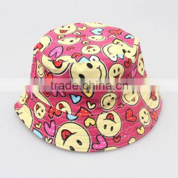 kids floral print bucket hat sun cap