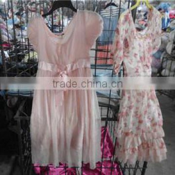 Good quality ladies silk dress Summer Used Clothing