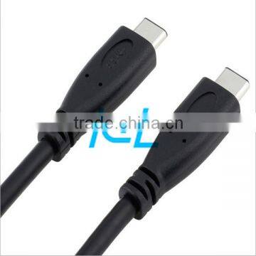 Double USB 3.1 Type C Cable to Type C data Cable for New Macbook 12"