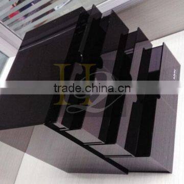 Top Quality Best Price Silk Print Logo Black Acrylic Make up Organizer With 4 Drawers Quality Choice photo-3