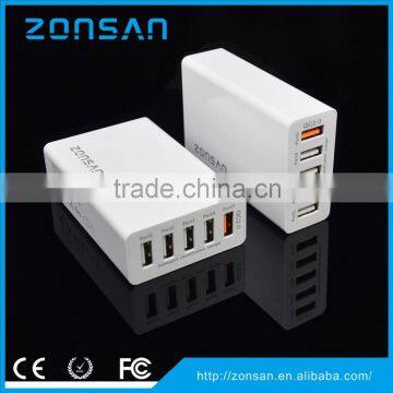 2016 Hot-selling Travel Charger Adapter 5-PORT USB Charger QC3.0 Quick Charger