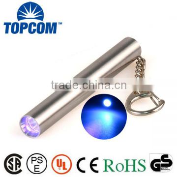 mini 395nm led flashlight uv aluminum led keychain flashlight