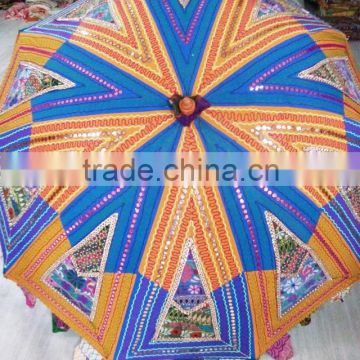 Rajasthani Vintage Embroidered Garden Umbrella