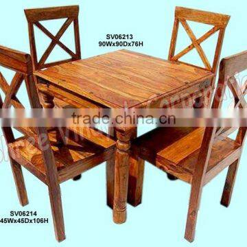 wooden dining table & chair,home furniture,dining set,dining room furniture,indian wooden furniture,shesham,mango wood furniture