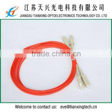 Free sample 62.5/125um duplex 3.0mm 3mts SC PC fibra optica cable