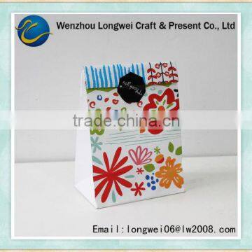 design candy recycle paper bag/decorative paper bags