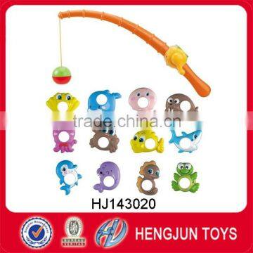 funny sea animal toys fish plastic fishing game