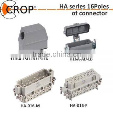 Heavy duty connector HA160102MF-M32 plastic / metal pg glands