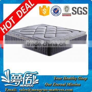 top-grade velure fabric pillow top memory foam mattress