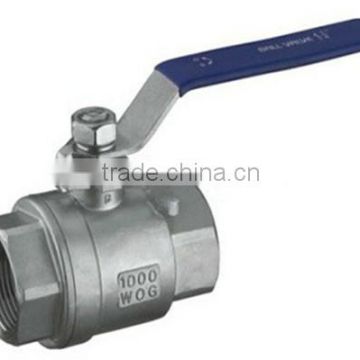 2-pc female thread ball valve full bore 2000 PSI