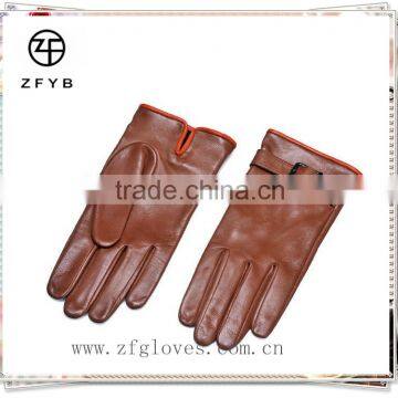 Hot sale Fashion ladies cheap leather winter gloves