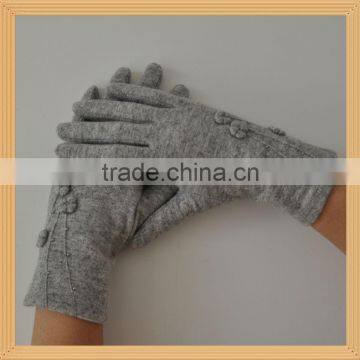 ladies fashion slim-fitting thin wool gloves (custome)