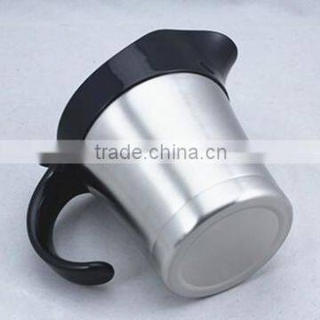 Stainless Steel Double Wall Gravy Boat With Spout & Lid photo-4