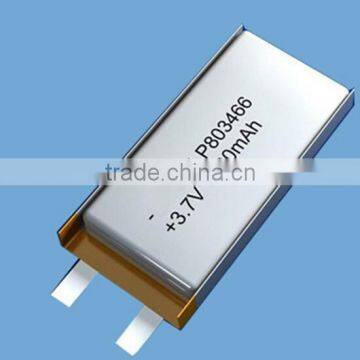 803466 lipolimer battery with 1900mah capacity small size with high capacity battery