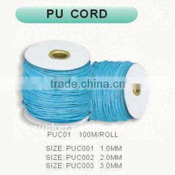 1mm/2mm/3mm Wholesale PU Leather Jewelry Cord