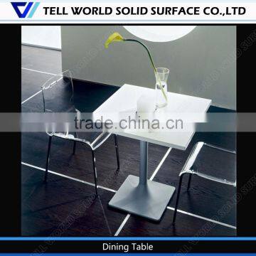 Top Quality High Glassy Man Made Stone Dining Table Italy Modern Dining Table photo-3
