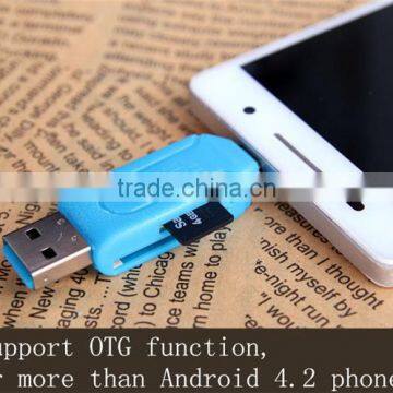 Universal Card Reader Mobile Phone PC Card Reader Micro USB OTG Card Reader OTG TF / SD Flash Memory Wholesale photo-4