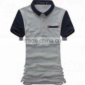 Men Fashion Solid Color Eco-friendly organic polo shirts