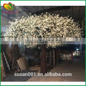 Wholesale artificial white flower tree fiberglass trunk artificial large outdoor artificial tree decoration